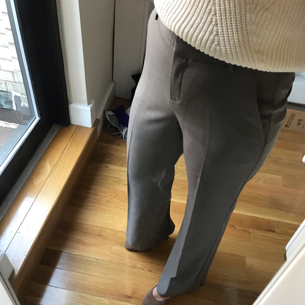 Wide Leg Theory Trousers